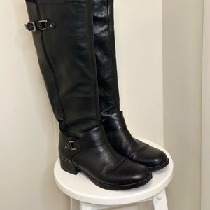Nine West Leather Knee High Boots